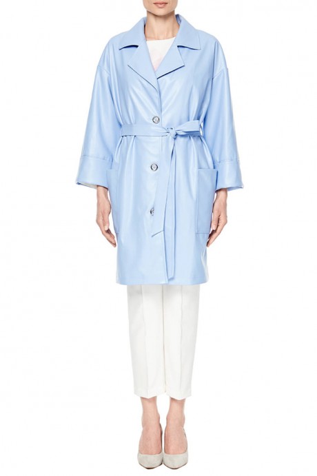 Голубой плащ с английским воротником1909 купить