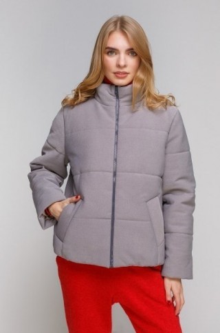 Сіра зимова куртка2883 купить
