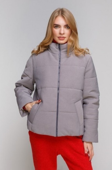 Сіра зимова куртка2883 купить