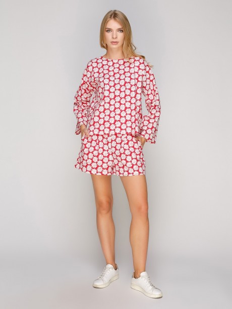 Короткие шорты со складами впереди2701 купить