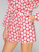 Короткие шорты со складами впереди фото 3