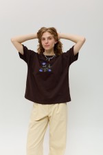 Коричнева футболка 4011 фото 0