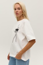 Біла футболка 3827 фото 3