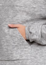 Серое худи с капюшоном фото 2