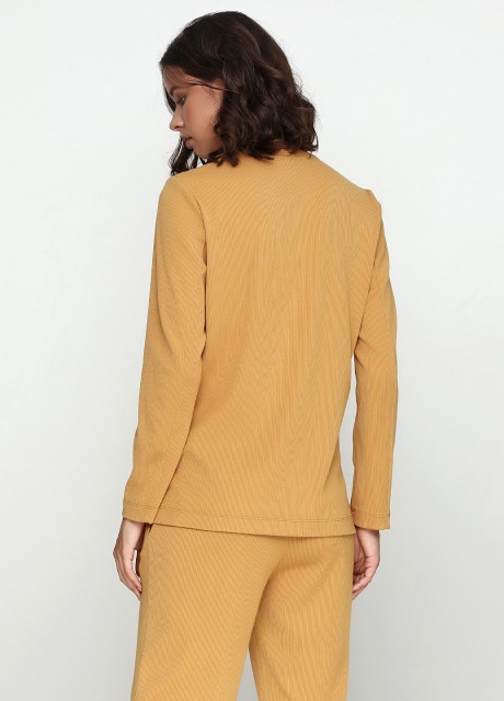 Горчичный свитер2426 купить