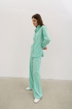 Штані у зелену смужку 3811 фото 1