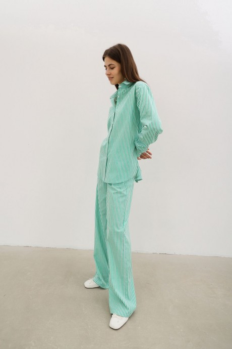 Штані у зелену смужку 38113811 купить