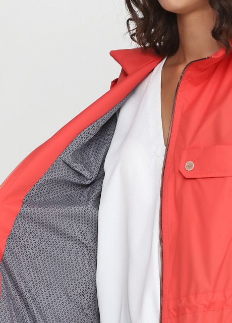 Коралловая парка с капюшоном2412 купить