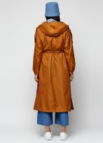 Парка свободного силуэта с капюшоном фото 1