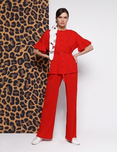 Хлопковые широкие брюки2583 купить