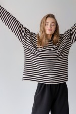 Світшот у чорну смужку 3460 фото 1