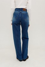 Сині прямі джинси 3953 фото 6