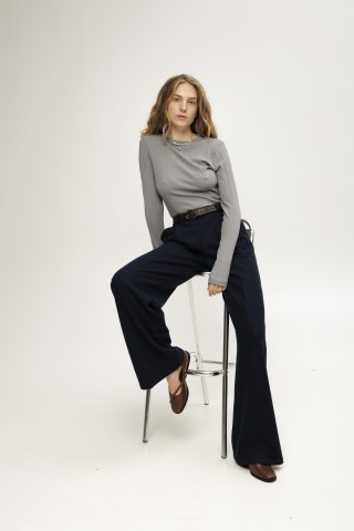 Сині брюки максі 38873887 купить