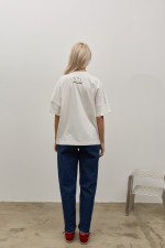 Біла футболка 4071 фото 4