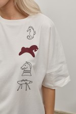 Біла футболка 4071 фото 3