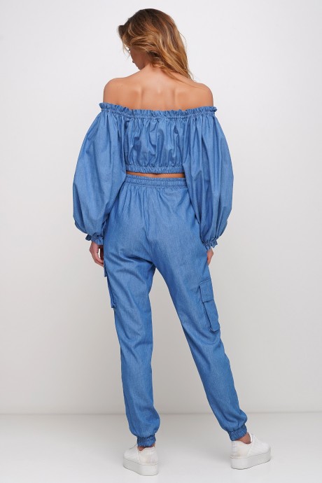 Блуза коротка із тонкого джинсу2968 купить