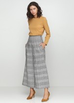 Широкие укороченные брюки фото 0