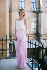 Розовые макси-брюки фото 0