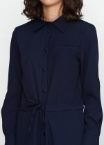 Синий рубашечный кобминезон фото 2