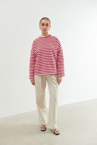 Світшот у червону смужку 35273527 купить