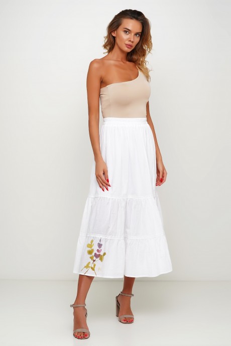 Біла спідниця з розписом 30003000 купить