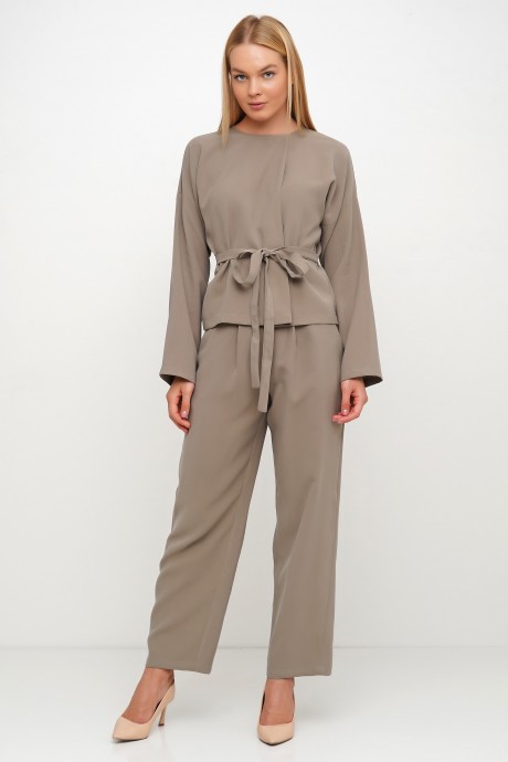 Оливкові штани на високій талії3024 купить