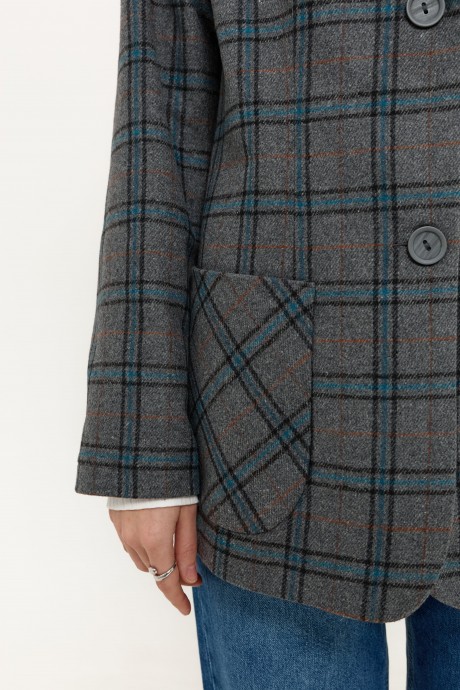 Сірий жакет у клітинку 39443944 купить