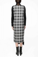 Платье-сарафан с комбинированной тканью фото 1