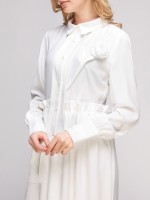 Платье midi, с розой на груди ручной работы фото 2