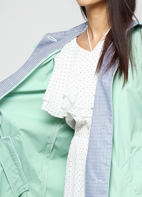 М'ятний плащ середньої довжини2248 купить