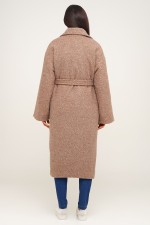 Зимове пальто із вовни-букле з утеплювачем 2875 фото 2