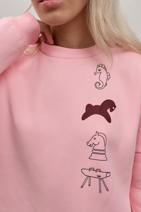 Рожевий світшот 40734073 купить