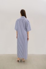 Сукня у синьо - білу смужку 3798 фото 3