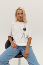 Біла футболка 3827 фото 1