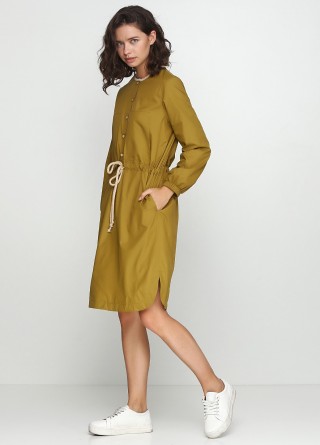 Платье-парка горчичного цвета2424 купить