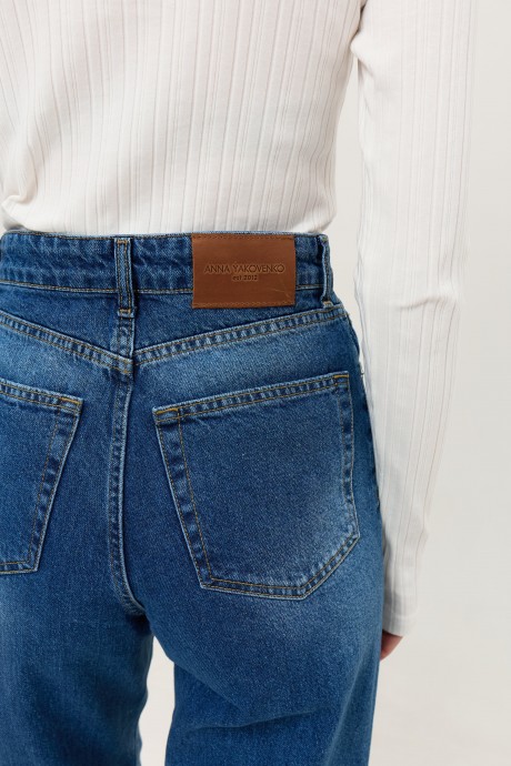 Сині прямі джинси 39533953 купить