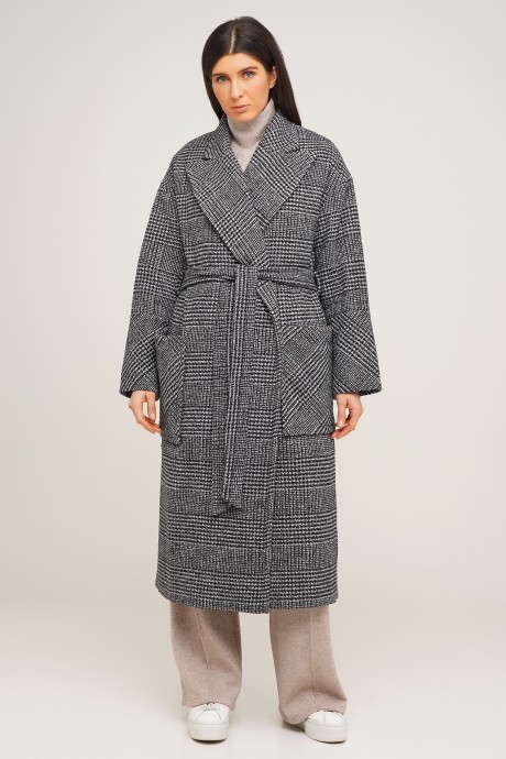 Вовняне пальто-халат 18491849 купить