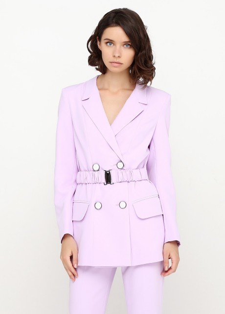 Жакет с поясом на резинке2347 купить