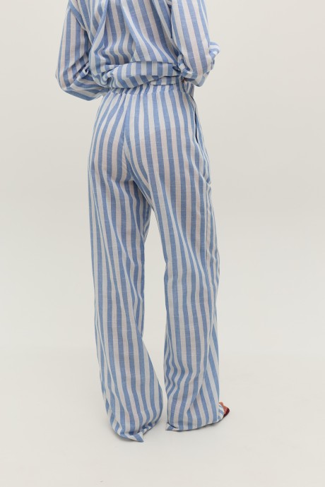 Штані у біло-блакитну смужку 39923992 купить