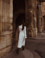 Платье midi, с розой на груди ручной работы фото 4