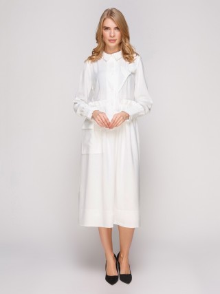 Платье midi, с розой на груди ручной работы2842 купить