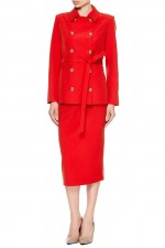 Красная юбка-карандаш фото 2