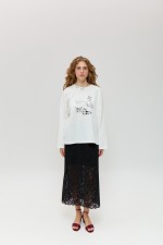 Білий лонгслів 4031 фото 1