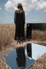 Платье-сарафан с черным кружевом фото 2