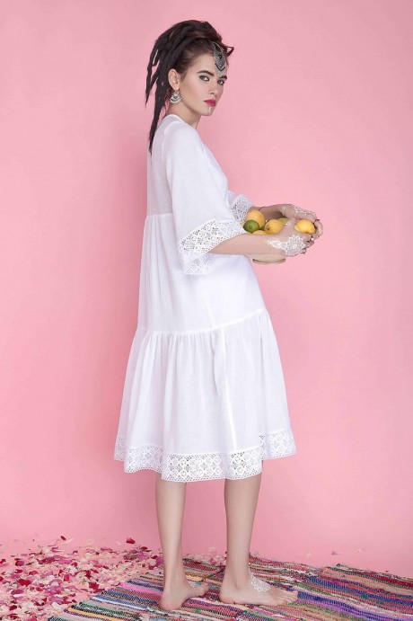 Бавовняна сукня з мереживом 16641664 купить