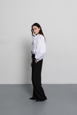 Чорні брюки максі 3759 фото 4