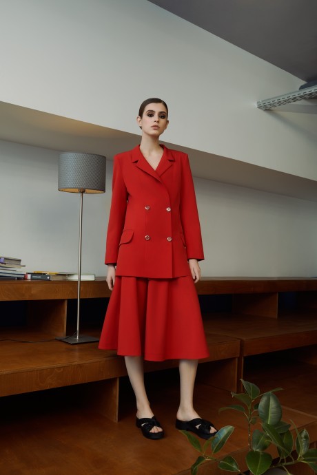 Красный двубортный жакет1952 купить