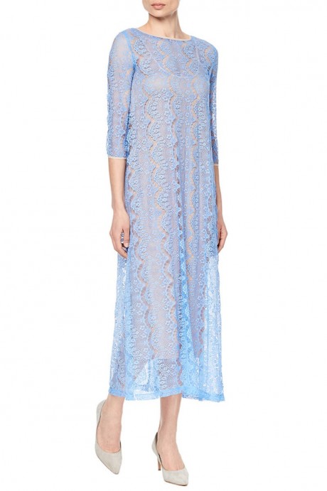 Платье-сарафан с голубым кружевом1971 купить