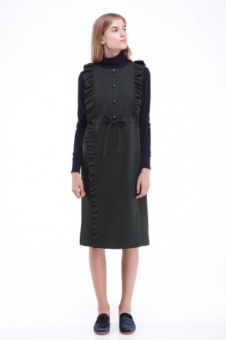 Платье без рукава из шерсти1729 купить