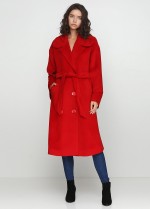Пальто красного цвета фото 1